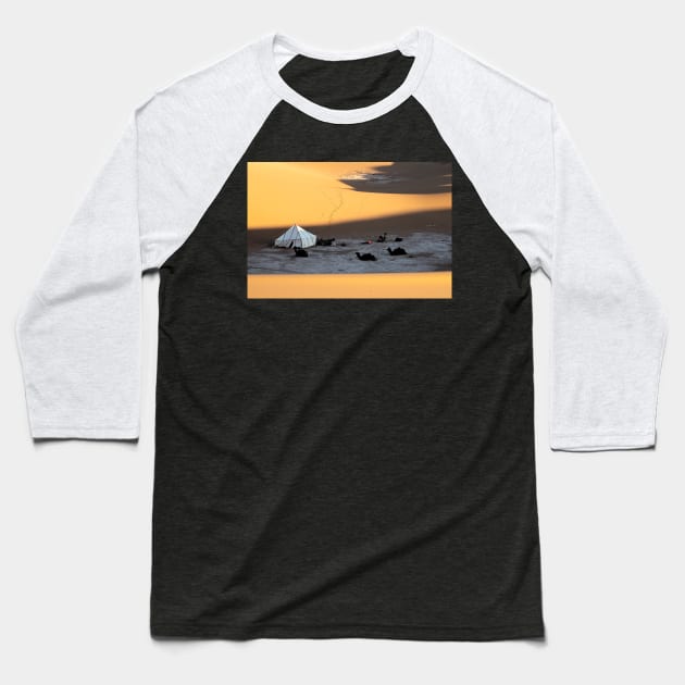 Sahara Desert Baseball T-Shirt by Memories4you